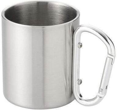 Tazza termica Alps acciaio inox con moschettone, 200ml, outdoor Personalizzate o neutre
