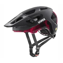 Uvex React MIPS MTB Helm Black/Ruby Red Matt Gr. 56-59 cm