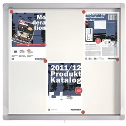 Franken Schaukasten »ECO SK6SE« für den Innen- und Außenbereich silber, 75x70.4x4.5 cm