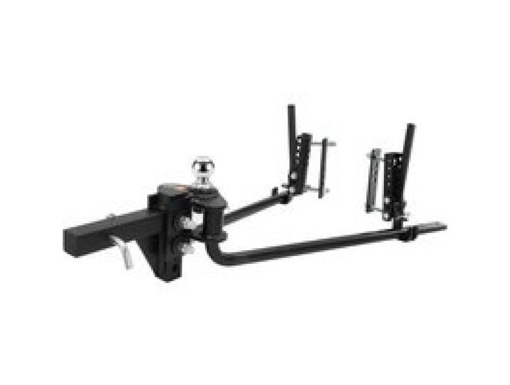 VEVOR Attelage de Distribution de Poids 680 kg Attelage de Répartition de Charge avec Tige 50 mm, Boule 58,7 mm, Contrôle de Balancement Remorque pour Nivellement de Charge, Revêtement en Poudre Noir