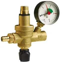 Afriso Füllarmatur 42406 FAM, G 1/2, mit Manometer 0,4 bar, Messing