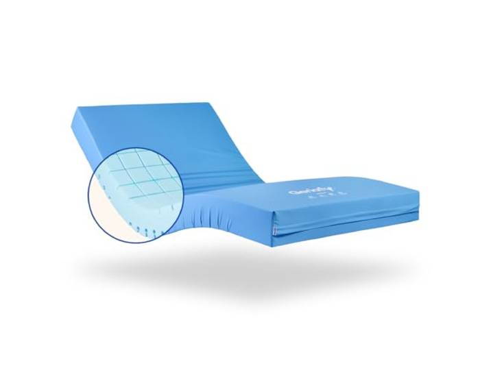 Geriafy – HR Origin Matratze 15 cm Oberseite mit Raster-Schnitt, atmungsaktiv und komfortabel Hülle wasserdicht Für lattenrost elektrisch verstellbar (80×200 cm)