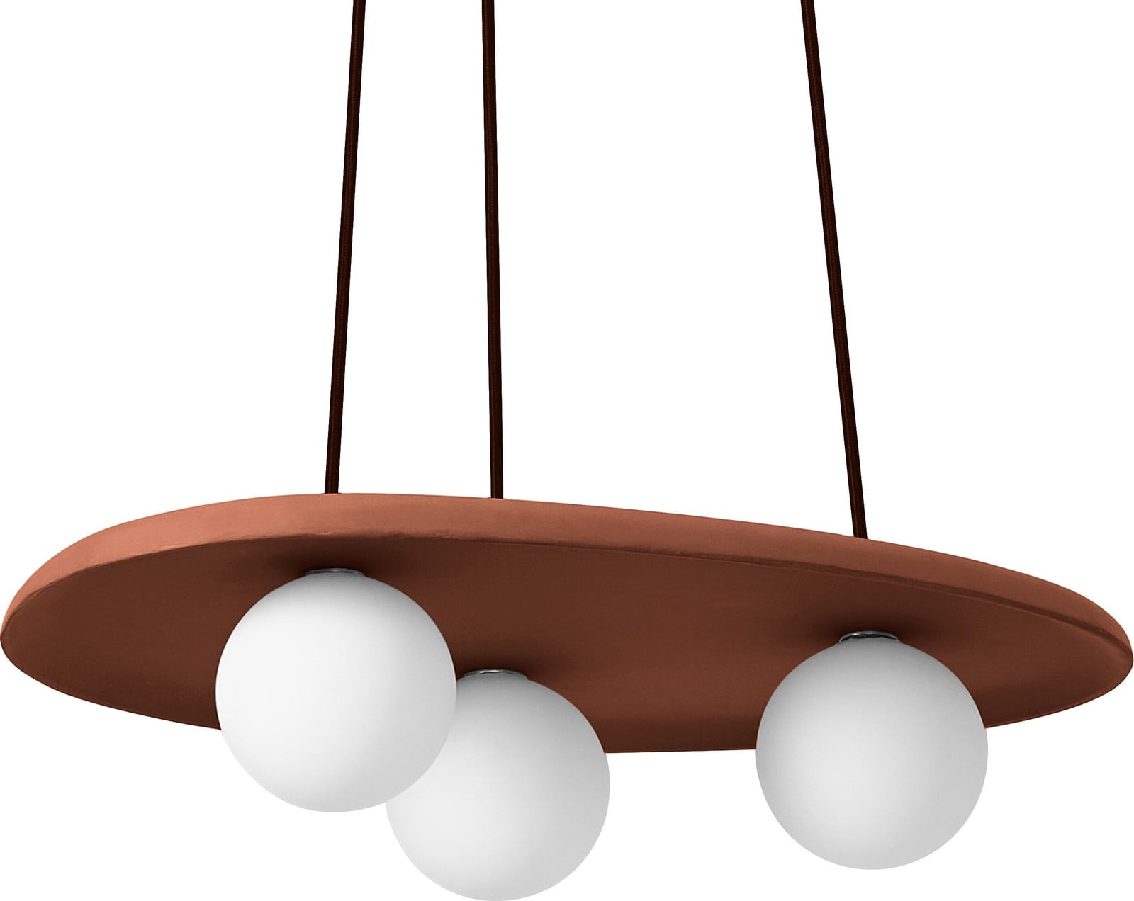 Osram Decor Clay Nest hanglamp, 3xG9, klei, bruin