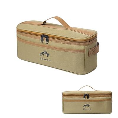 Aufbewahrungstasche für Campingkochgeschirr, tragbarer Outdoor-Küchenorganizer für Töpfe, Schüsseln und Besteck Besteck, multifunktionale Campingausrüstungs-Tragetasche mit Schutzpolsterung