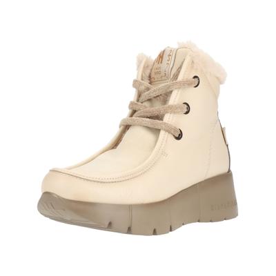 Schnürstiefelette HISPANITAS "Hispanitas Stiefelette Leder", Damen, Gr. 40, beige, Leder, Schuhe Schnürstiefelette