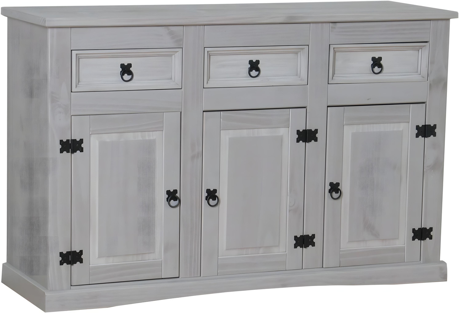 New Mexico dressoir grijs Breedte: 132 cm, Diepte: 44 cm, Hoogte: 84 cm