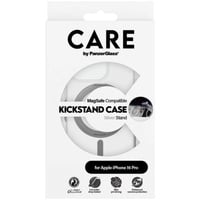 Kickstand Case, Handyhülle transparent/silber, iPhone 16 Pro, MagSafe