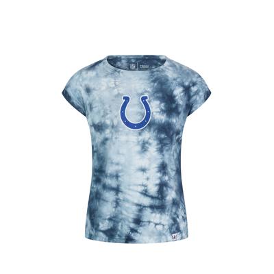 T-Shirt RECOVERED "NFL Colts", Damen, Gr. XS, blau, 100% Baumwolle, bedruckt, normal, Rundhals, Shirts T-Shirt, mit coolem NFL-Print