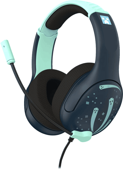 Auriculares gaming - Turtle beach Airlite™ Fit Minecraft™ Dungeons II, Con Cable,Para Nintendo Switch™ 2, Diadema Acolchada, Micrófono, Azul