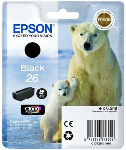 Epson Tinteiro  26 - Preto - C13T26014012