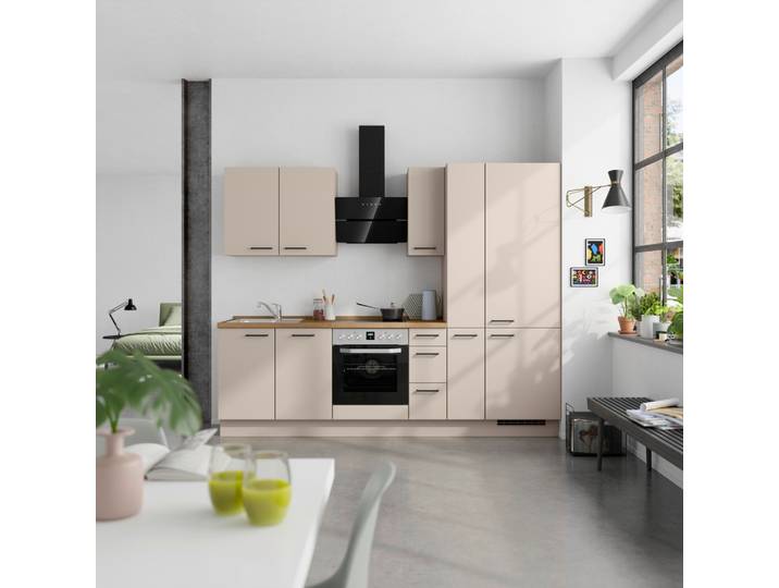Küchenblock Easytouch High m. Geräten Sandfarben