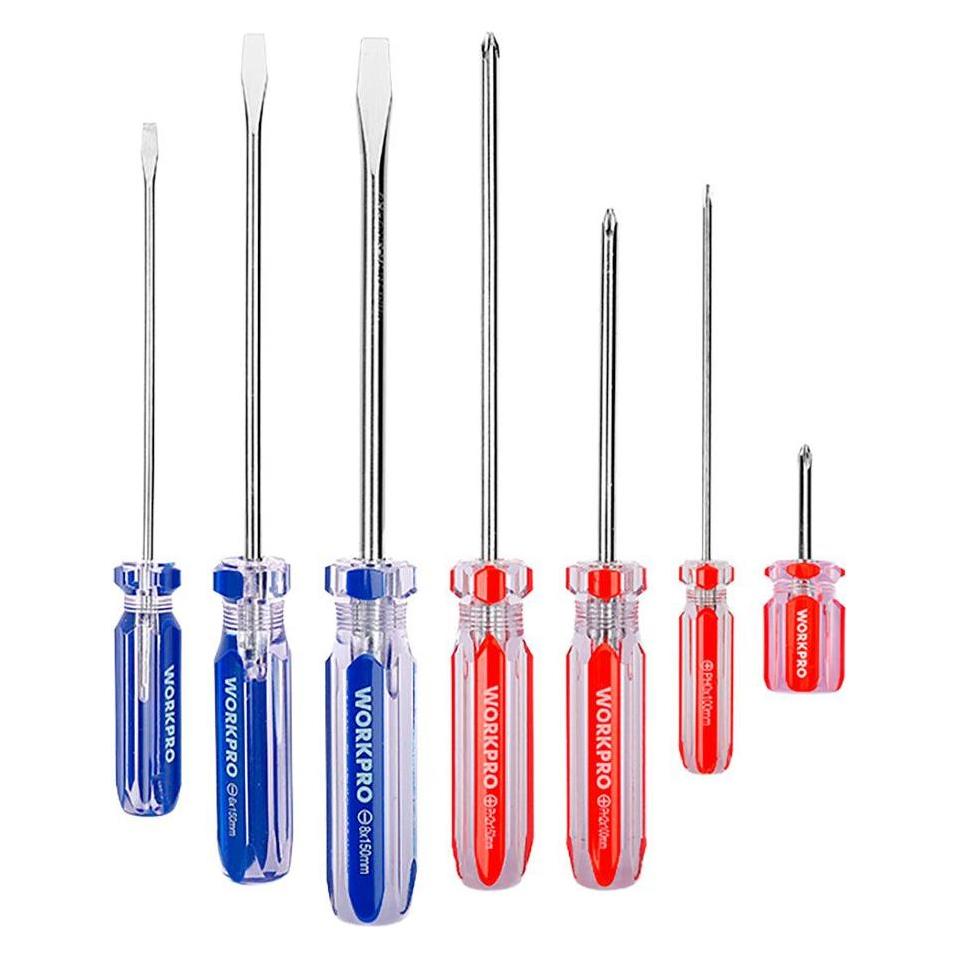 Workpro Screwdrivers with glass handle, 7-piece set (Schlitz) (64679710)