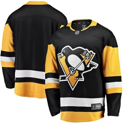 Fanatics, Herren, Sportshirt, Pittsburgh Penguins Home Breakaway NHL Mesh Jersey - L (L), Schwarz
