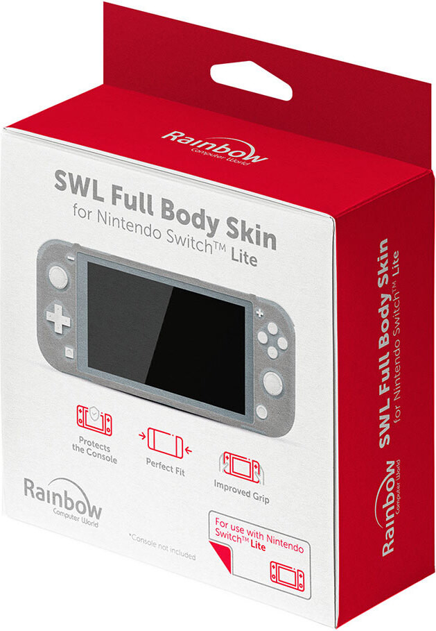 Rainbow Nintendo Switch hoesje, transparant, one size