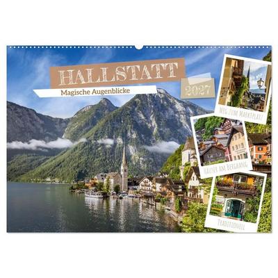 Hallstatt - Magische Augenblicke (Wandkalender 2027 DIN A2 quer), CALVENDO Monatskalender
