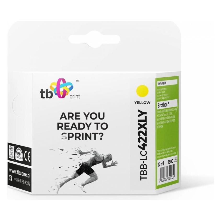 Print Tinte für Brother MFC-J5340DW TBB-LC422XLY 100% neu Gelb (Y) (TBB-LC422XLY)