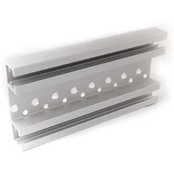 Bandseitenprofil aus Aluminium mit Seitenwand, Länge 2.500 mm