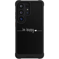 Nivocase Hülle für Samsung Galaxy S26 Ultra Stossfeste Handyhülle NIVOmax Case Schwarz Glück Sprüche (Samsung Galaxy S26 Ultra), Smartphone Hülle, Schwarz
