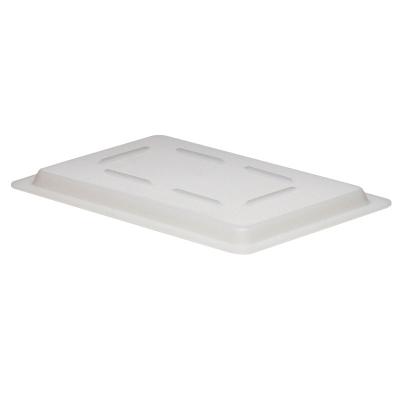 Flache Deckel - 45,7 x 30,5 cm - Weiß - 6er-Set -. Cambro
