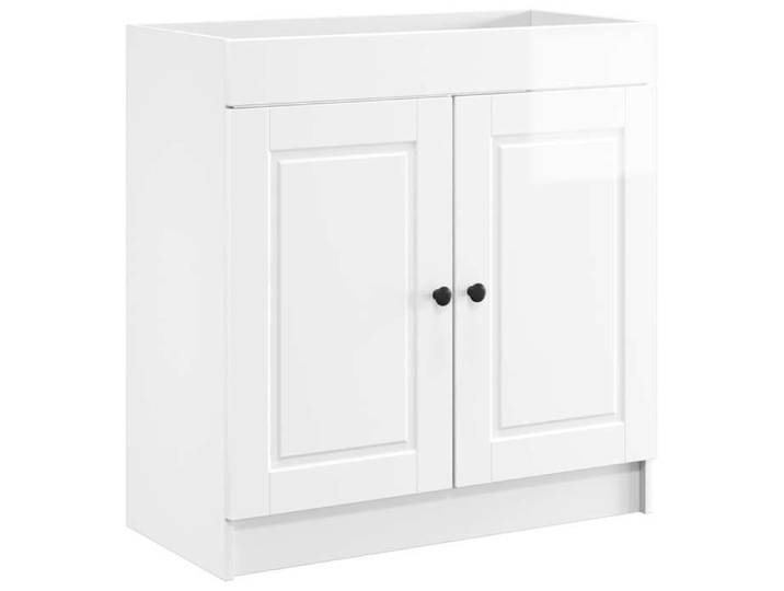 NOUVEAU Armoire sous évier de salle de bain Blanc brillant - VIDAXL - Meuble-lavabo &1_12976