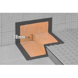 Schlüter Systems KERDI-KERS Abdichtung Formstück Gefälleabdichtung Rechts Höhe: 28 mm