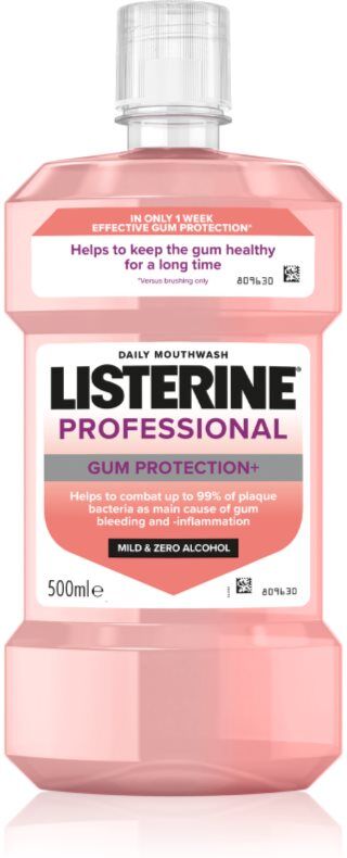 Listerine Professional Gum Protection+ bain de bouche protection dents et gencives 500 ml