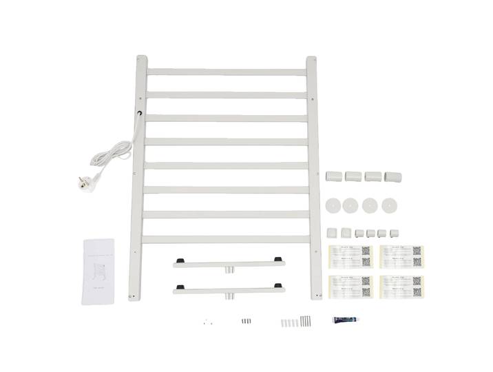 Chauffe-serviettes Électrique\, Design Autonome\, Chauffage Rapide\, Blanc\, 220v\, Ue