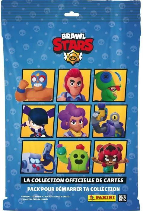 Panini Brawl Stars Collectiekaarten Starterpakket met map en 2 boosterpakketten