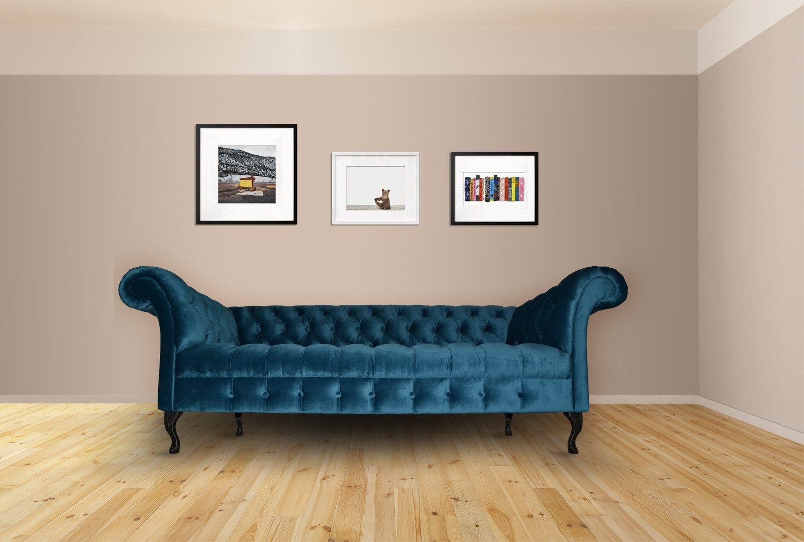 Chesterfield Designer Sofa van Textiel voor de Woonkamer