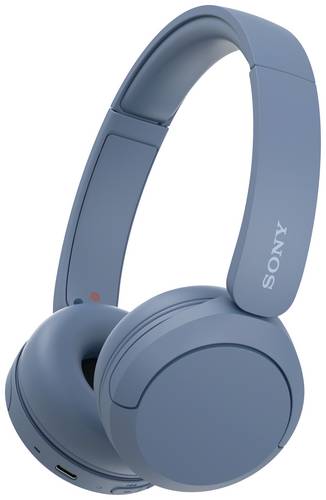 Sony WH-CH520 On Ear Headset Bluetooth Stereo Blau Mikrofon-Rauschunterdrückung Batterieladeanzeige, Headset, Klang-Personalisierung, Lautstärke