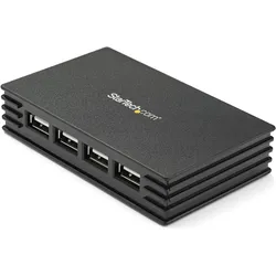 StarTech 4 Port Self Powered USB 2.0 Hub (USB-A, 4 Ports), Dockingstation + USB Hub, Schwarz