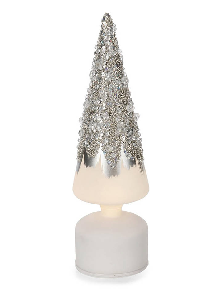 Bizzotto LED-Dekoleuchte in Silber/ Weiß - (H)30 cm - onesize