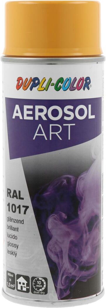 european aerosols DUPLI-COLOR Aerosol Art RAL 1017 safrangelb glanz, 400 ml