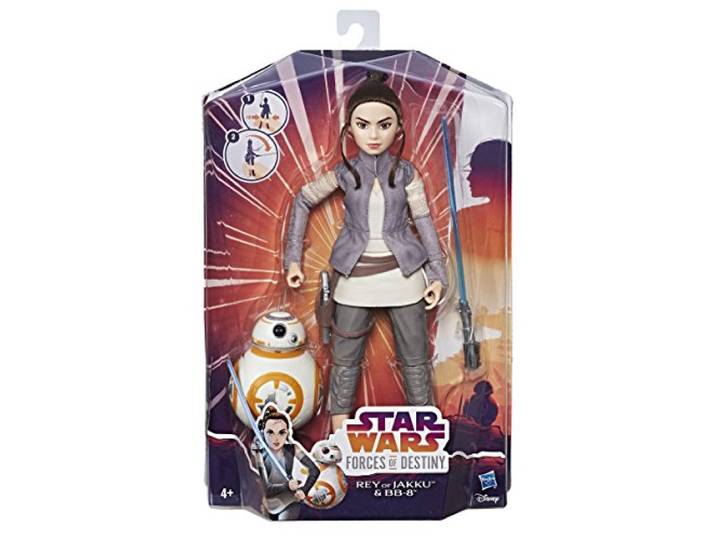 Hasbro Star Wars C1628ES0 De krachten van het lot 11 deluxe actie poppen set van 2 - REY en BB8 actiefiguur
