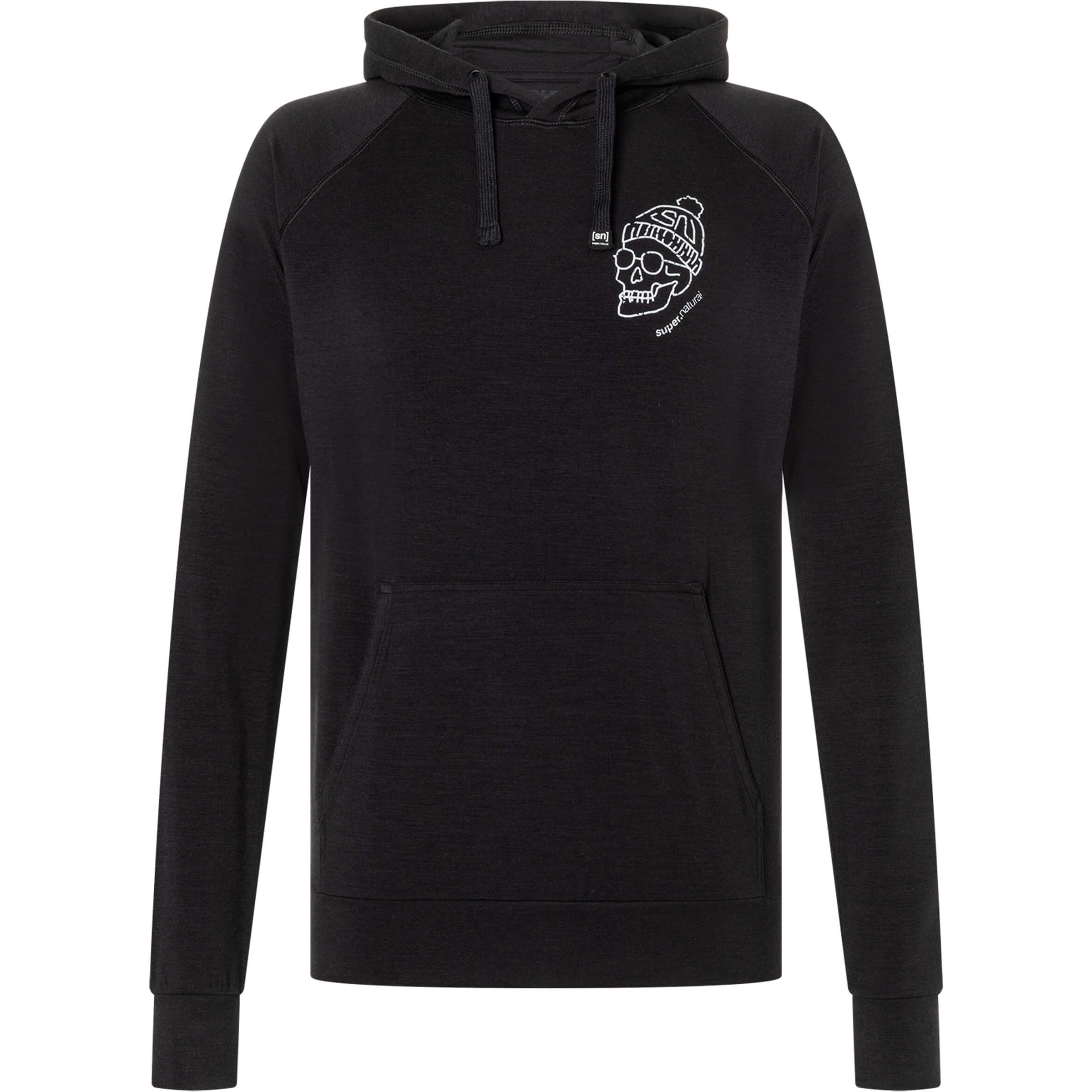 Super.Natural Frosty Herren Hoodies schwarz Größe M Trekking Hautfreundlich Merinowolle