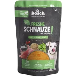 BOSCH Freshe Schnauze 250g Pute, Quinoa & Spinat Hundenassfutter 16 x 250g Pute, Quinoa & Spinat Sparpaket