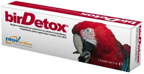 DRN Birdetox Integratore Epatico Uccelli 2 Siringhe da 15 Ml
