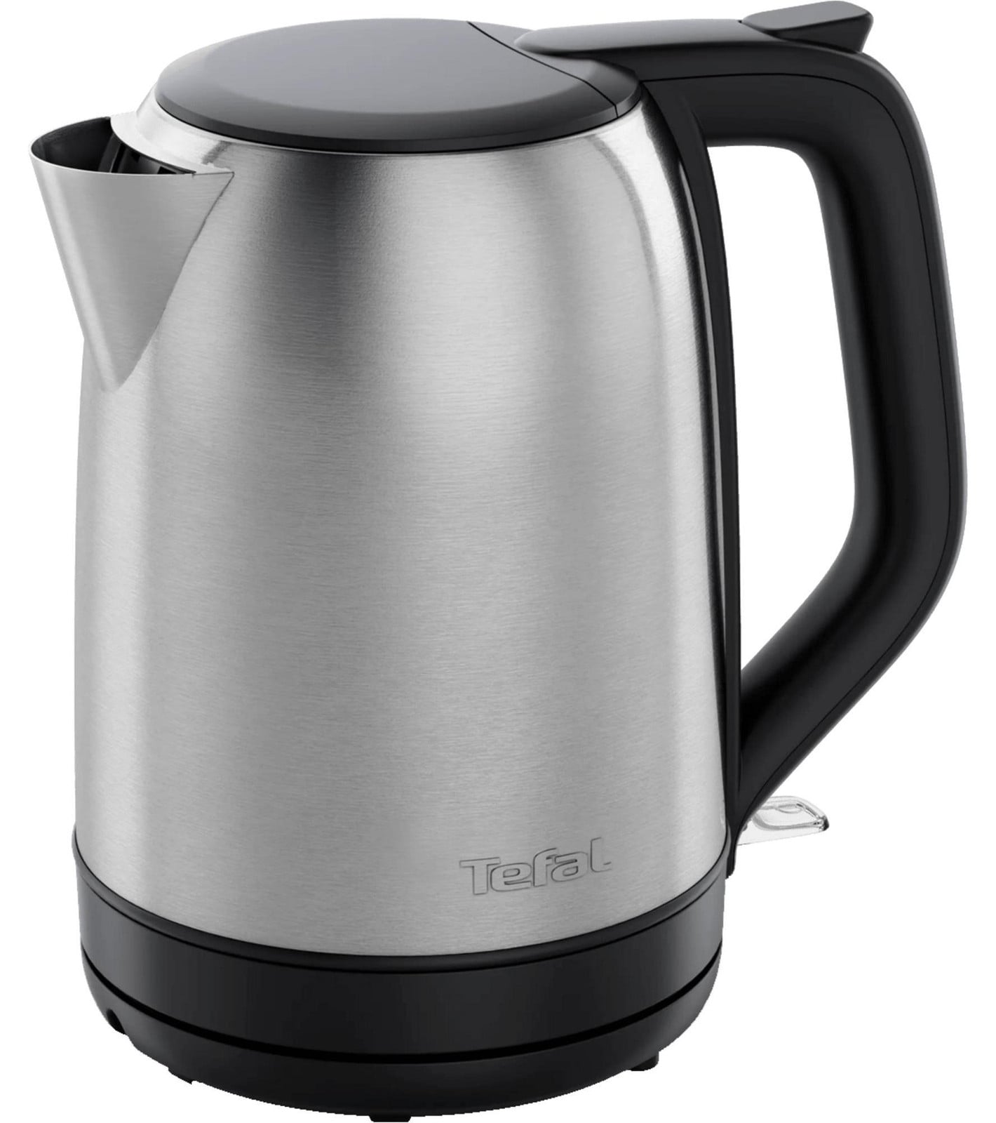 Tefal Subito KO5S0DE0 Waterkoker, 1,7 liter, 2400 W, zwart, roestvrij staal, met instelbare thermostaat en waterniveau-indicator