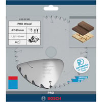 PRO Wood cordless Kreissägeblatt, Ø 165mm, 24Z Bohrung 20mm, für Akku-Handkreissägen