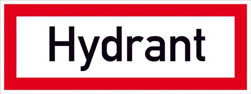 SafetyMarking 11.2576 Hinweisschild Hydrant Aluminium (B x H) 297mm x 105mm 1St.
