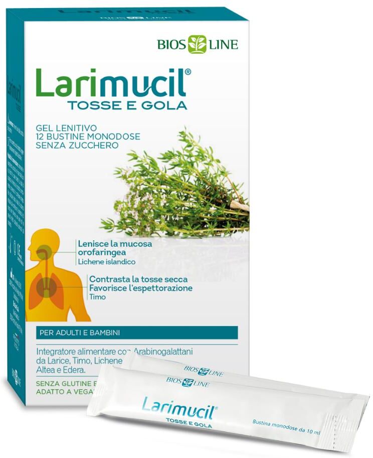BIOS LINE SpA Bios Line, Larimucil Tosse e Gola, 12 Bustine