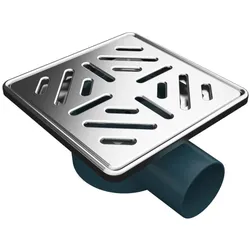 Bodenablauf Ablaufrinne Dusch Ablauf 15x15 cm Duschrinne Badablauf Siphon für Bad
