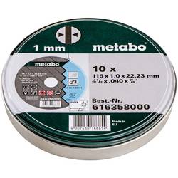 Metabo 616358000 Trennscheibe gerade 115 mm 10 St. Stahl, Edelstahl