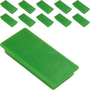 Alco Magnete grün, 13 x 40 mm, Höhe 7 mm, 10 Stück