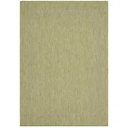 Teppich Outdoor Einfarbig Wetterfest Waschbar Strapazierfähig Balkon Terrasse Küche OEKO-TEX Grün 280x370 cm – ALSTER von Kadima Design