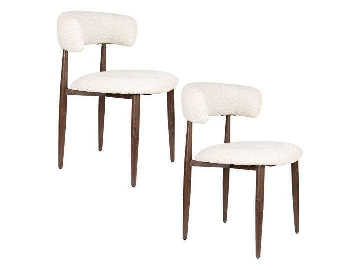 Chaise Design\, 2 Chaises Stanley Beige En Fabric\, Boite A Design