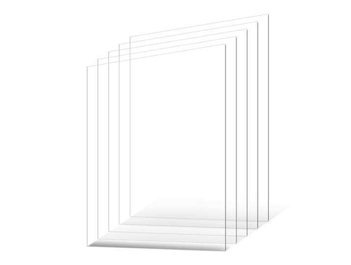 VEVOR Feuilles PET\, 610 x 914 mm\, Feuilles de Plastique\, Épaisseur 1 mm\, Lot de 5\, Transparents Flexibles Facile à Découper Percer pour Artisanat\, Couverture de Cadre Photo\, Affichage de Bricolage