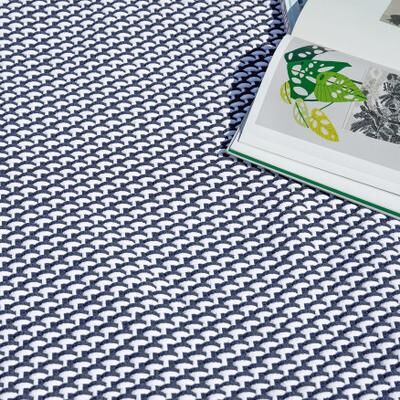 Exquisite Rugs Harbor Indoor/Outdoor Handwoven Polypropylene Blue/White Area Rug.