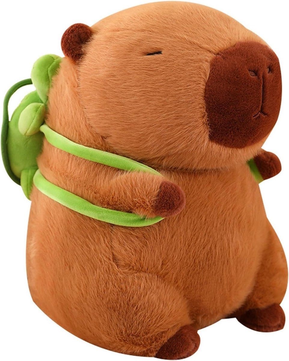 Zachte Pluche Capybara Knuffel met Verwijderbaar Kussen - 23 cm