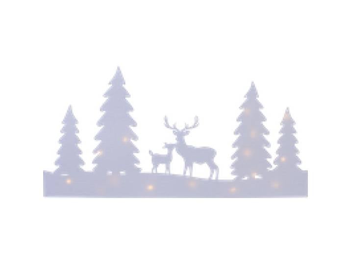 LIVARNO® Décoration pour fenêtre avec guirlande lumineuse LED (forêt)